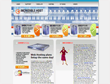 Tablet Screenshot of incrediblehost.com